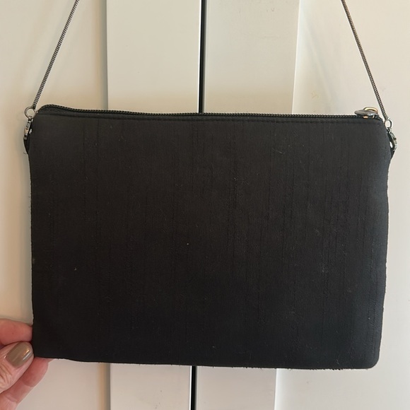 FROM ST XAVIER Black Beaded Eye Clutch/Crossbody - Picture 4 of 6